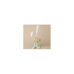 Фигурка декоративная КРОЛИК 11*8*29,5см, полистоун/текстиль