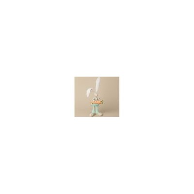 Фигурка декоративная КРОЛИК 11*8*29,5см, полистоун/текстиль