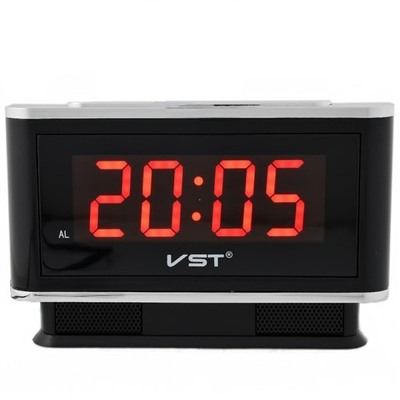 Часы настольные VST 721-1 красные цифры
