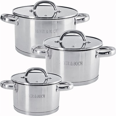 29486 Набор посуды 6пр нерж 2+2,8+3,8л MB (х4)