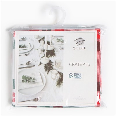 Скатерть «Этель» Holiday decoration, 149×180 см, хлопок 100%, репс 210 г/м²