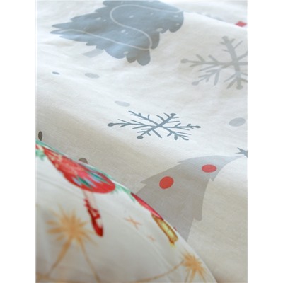 Постельное бельё евро «Этель. Рождественская ель», бязь