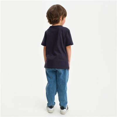 Футболка детская KAFTAN «Boss man» размер 28 (86-92), серый