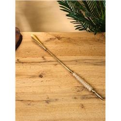 Ложка для обуви «Еловая шишка», 56 см, латунь, манговое дерево