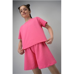 Костюм из футера для девочки оверсайз Happyfox