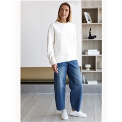 Джинсы Baggy с декоративной стиркой сз эластичного денима