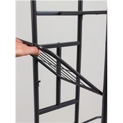 Подставка для цветов Greengo, 5 полок, 44×22×95 см, напольная, металл, тёмно-серая