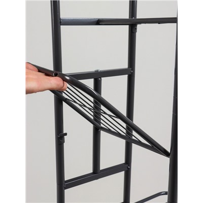 Подставка для цветов Greengo, 5 полок, 44×22×95 см, напольная, металл, тёмно-серая