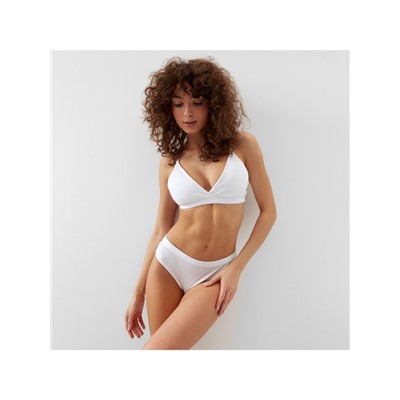 Комплект нижнего белья женский (топ, трусы) Collorista, белый, размер 42-44