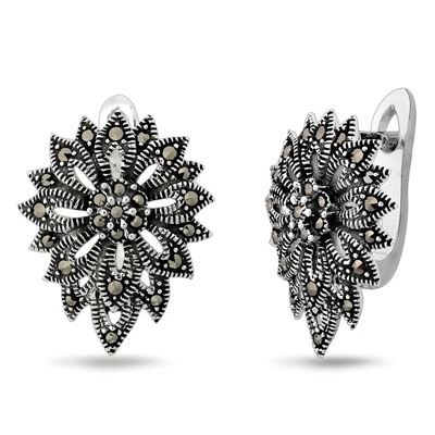 Серьги, марказит, SL-AGA948