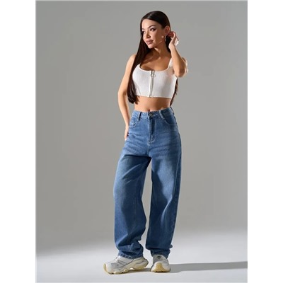 Джинсы багги мом