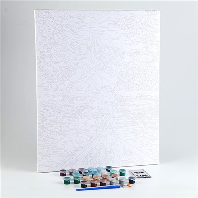 Картина по номерам на холсте с подрамником «Девушка в лодке», 40×50 см