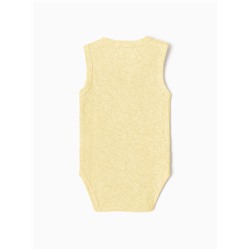 Боди без рукавов Крошка Я Melange, рост 68-74, жёлтое