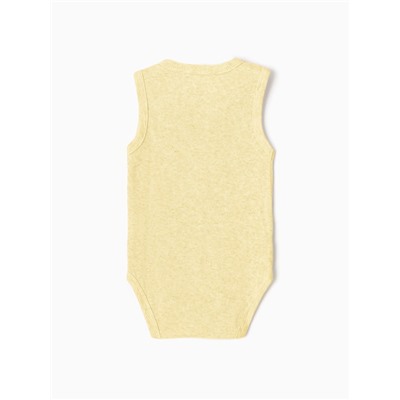 Боди без рукавов Крошка Я Melange, рост 68-74, жёлтое