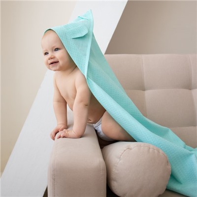 Уголок детский вафельный «Экономь и Я», 90×90 см, хлопок 100%, небесный