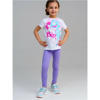 Брюки трикотажные для девочек (легинсы), 2 пары в комплекте