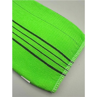 Bath Towel Мочалка-варежка для душа с пилинг-эффектом, уплотненная, зелёный 28187