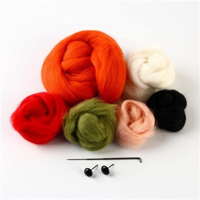 Валяние из шерсти на новый год. Игрушка своими руками «Корги в шапочке», новогодний набор для творчества