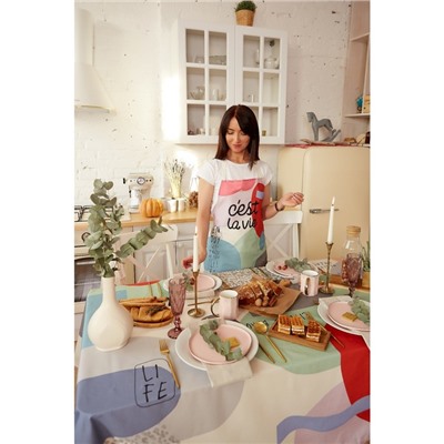 Фартук Этель «Се ля ви» 70×60 см, 100% хлопок, саржа 190 г/м²