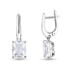 Серьги, горный хрусталь кварц, Ю-200М44