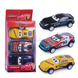 Набор машин Тачки металл Road Racing 7 см, 3 шт, в ассорт, инерц., в коробке