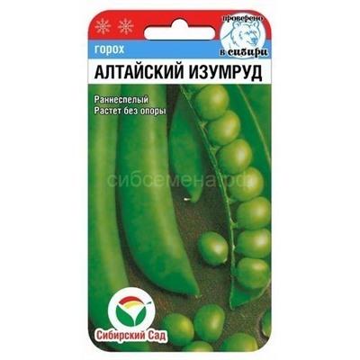 Горох Алтайский изумруд (Сиб сад)