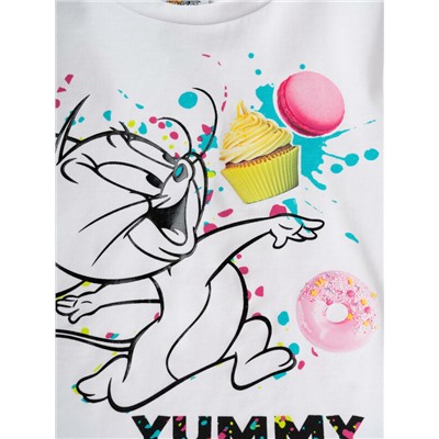 Фуфайка трикотажная для девочек (футболка)