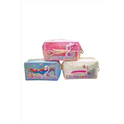 Sunflower Косметичка женская тубус с пайетками, лебедь KRISTALLER, 1135721