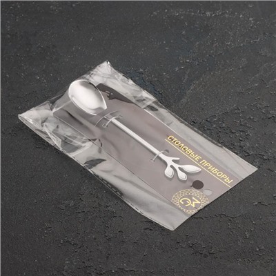 Ложка чайная из нержавеющей стали Magistro «Вудс», длина 12 см, цвет серебряный