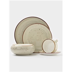 Салатник Magistro Mediterana, 850 мл, d=16 см, фарфор, бежевый