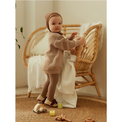 Легинсы SL HOME, рост 80-86 см, кофейные