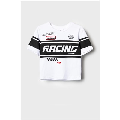 Фуфайка трикотажная для девочек (футболка) PLAYTODAY, 1243142