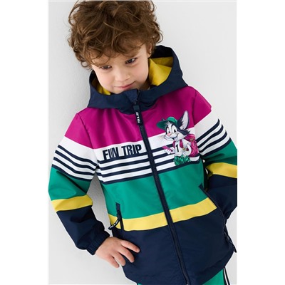 Куртка текстильная с полиуретановым покрытием для мальчиков (ветровка) PLAYTODAY, 1240303