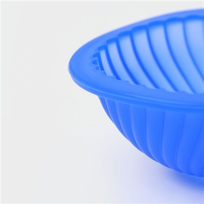 Форма для выпечки «Купол», 25×16×3.5 см, 6 ячеек (d=7 см), силикон, МИКС