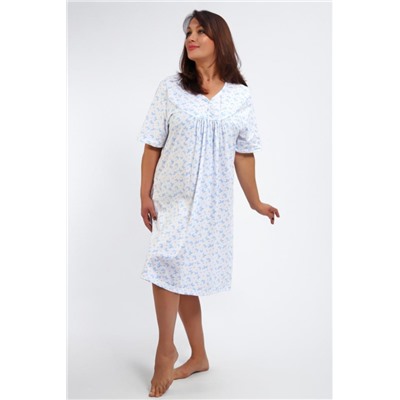 Сорочка 88126 (Бабочки на белом)