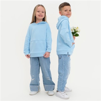 Худи детское KAFTAN Basic line, размер 30 (98-104 см), голубое