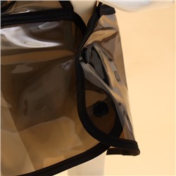 Дождевик для собак, размер XS, чёрный