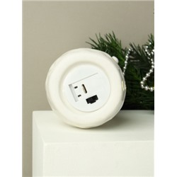 Фигурка Снеговик с подсветкой новогодний 16 см / FP23594 /уп 48/LED