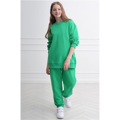 Костюм для девочки оверсайз из футера трехнитки Happyfox