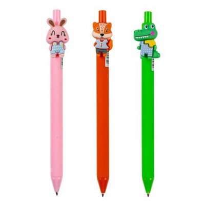 Ручка автоматическая шариковая "CUTE ANIMALS" 0.7мм синяя 89833 Centrum