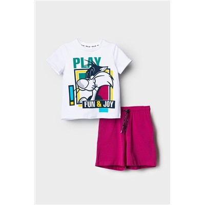 Комплект трикотажный для мальчиков: фуфайка (футболка), шорты PLAYTODAY, 1239620