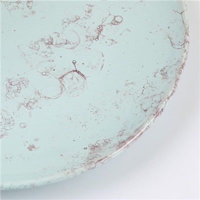 Тарелка Борисовская керамика «Романтика», d=22 см, голубая