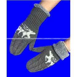 Варежки женские двойные внутри с мехом арт. А 116