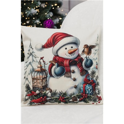 Наволочка декоративная новогодняя 2 шт рогожка НАТАЛИ, 1221264