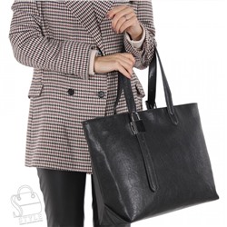 Сумка женская кожаная 3363Q black Polina&Eiterou