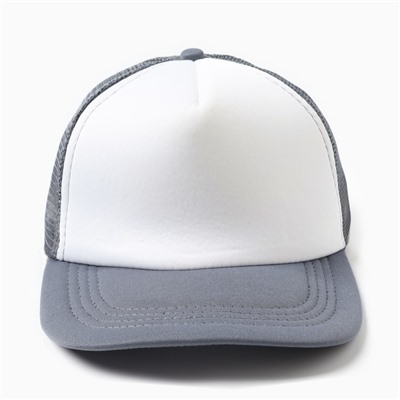 Бейсболка женская с сеткой MINAKU, размер 56-58, светло-серая