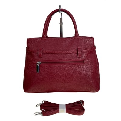 Женская сумка из искусственной кожи, цвет бордовый