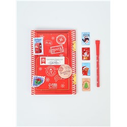 Подарочный набор новогодний в портфеле «Волшебная посылка», ежедневник А5, магнитные закладки и ручка