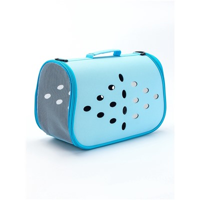 Складная сумка-переноска, материал EVA, 43×20×29 см, голубая