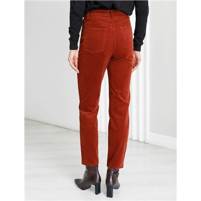 Брюки из эластичного микро-вельвета